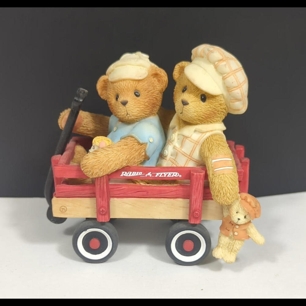 Cherished Teddies Booker & Fletcher American Flyer Figurine 786861 Enesco Mint
